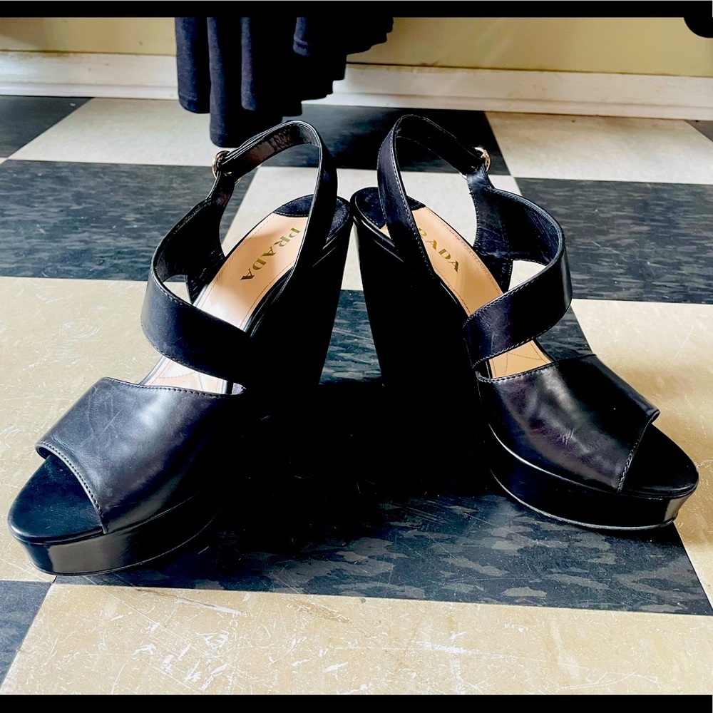 Prada Black Heels